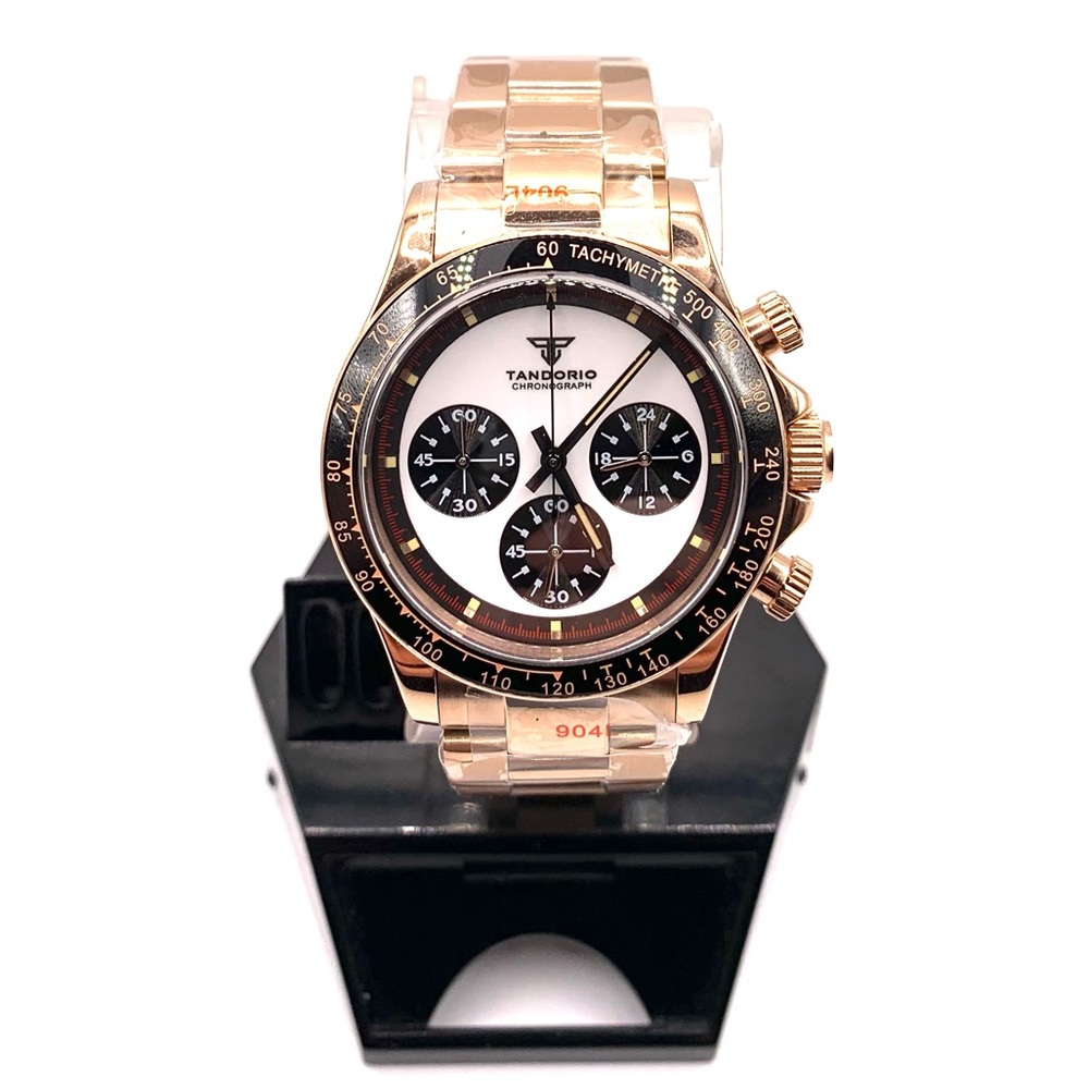 Men’s Rose Gold Quartz Chronograph "Paul Newman Homage"